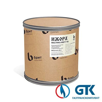 Мастика ИЖОРА МБР-Г90 битумно-резиновая для гидроизоляции для горячего применения